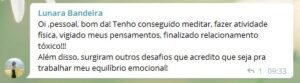 depoimento meditacao